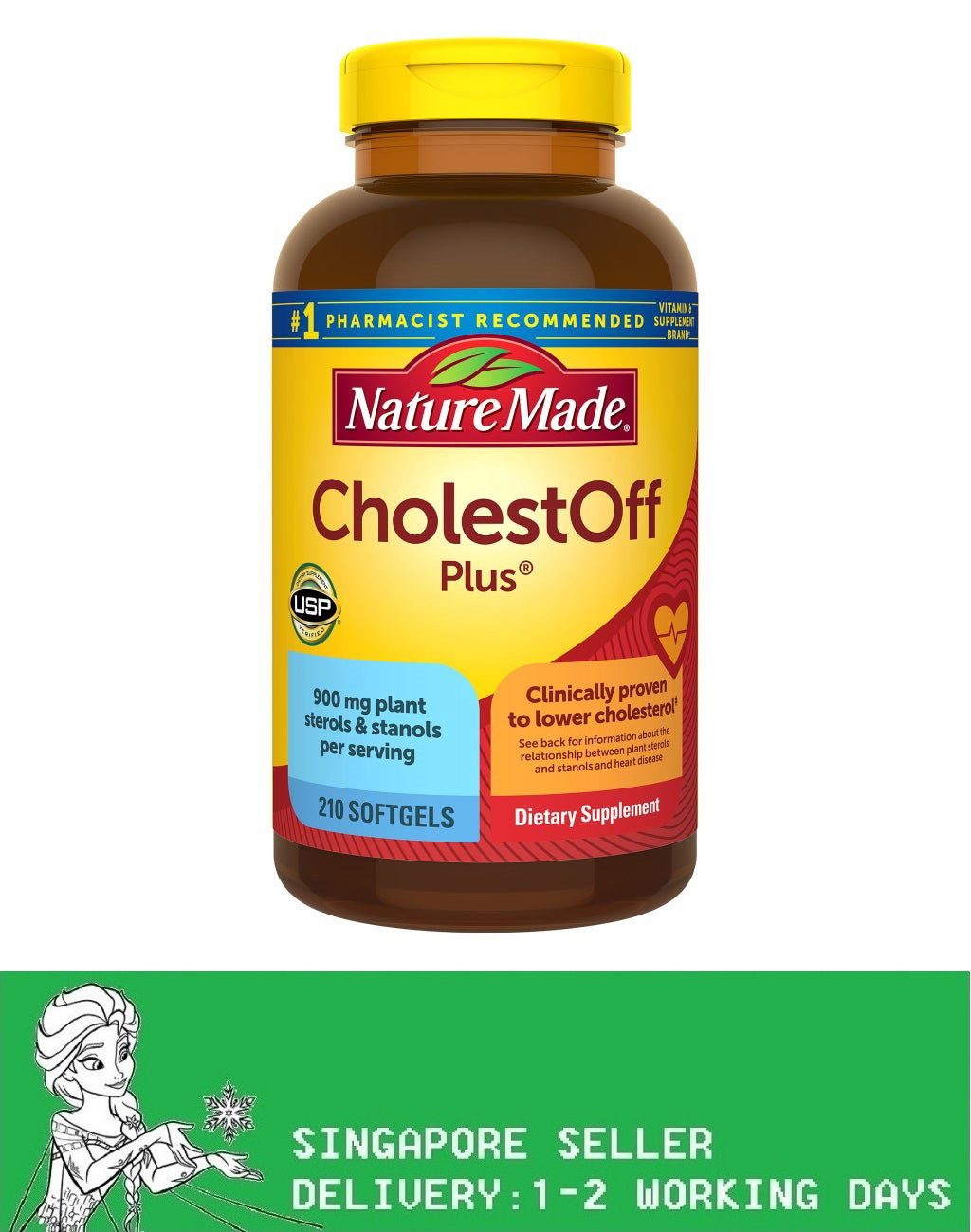 Nature Made CholestOFF Plus, 210 Softgels(Exp:09/2027)_0