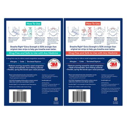 Breathe Right Extra Strength Nasal Strips, 72 Strips