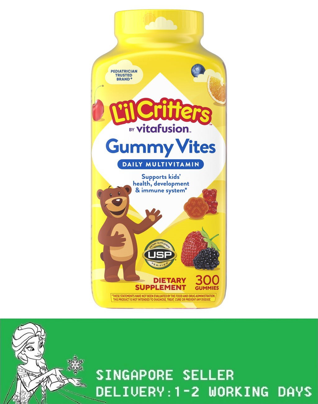 L'il Critters Gummy Vites, 300 Gummy Bears(Exp:04/2027)_0