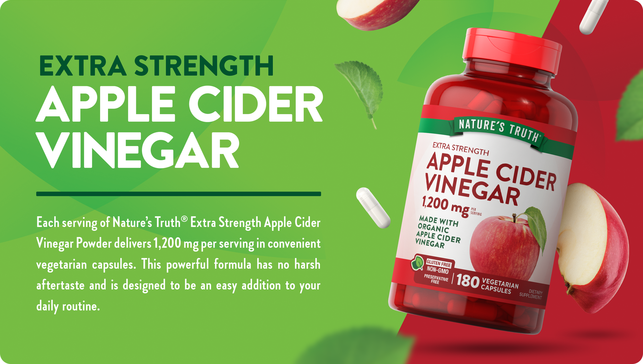 Nature's Truth Apple Cider Vinegar 1200 mg., 180 Capsules(Exp:07/2028)_6