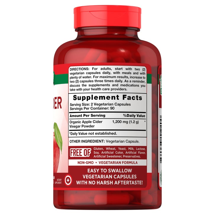 Nature's Truth Apple Cider Vinegar 1200 mg., 180 Capsules(Exp:07/2028)_1