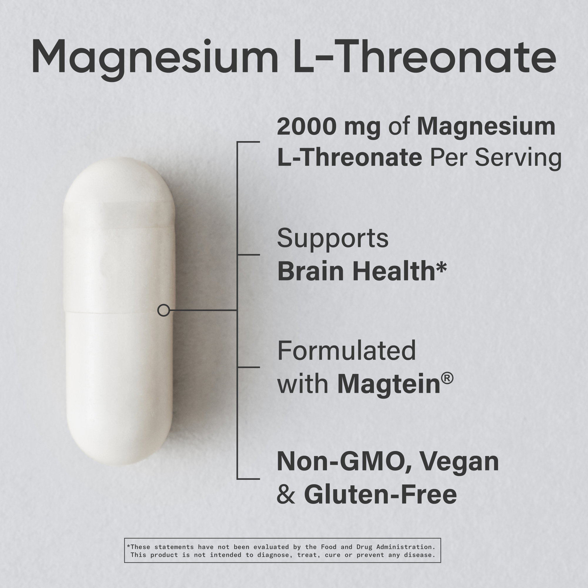 Sports Research Magtein Magnesium L-Threonate, 2000 mg, 135 Veggie Capsules(Exp:10/2028)_8