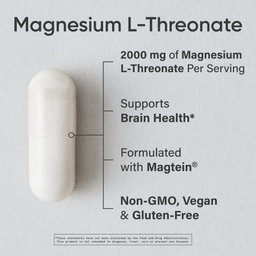 Sports Research Magtein Magnesium L-Threonate, 2000 mg, 135 Veggie Capsules(Exp:10/2028)