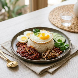 NASI LEMAK TELUR MATA