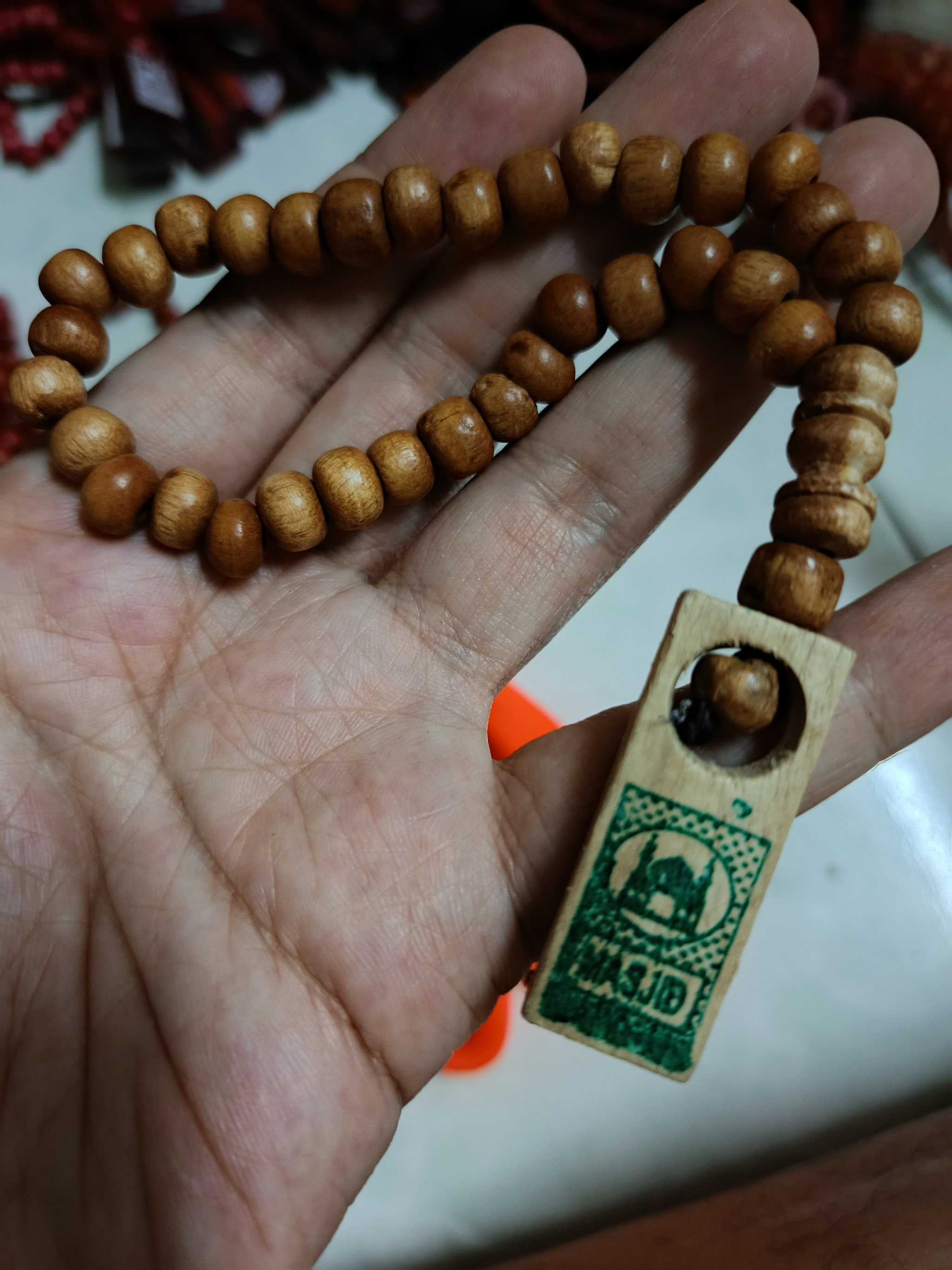 Combo 2 utas tasbih kayu kukun 33 biji_1