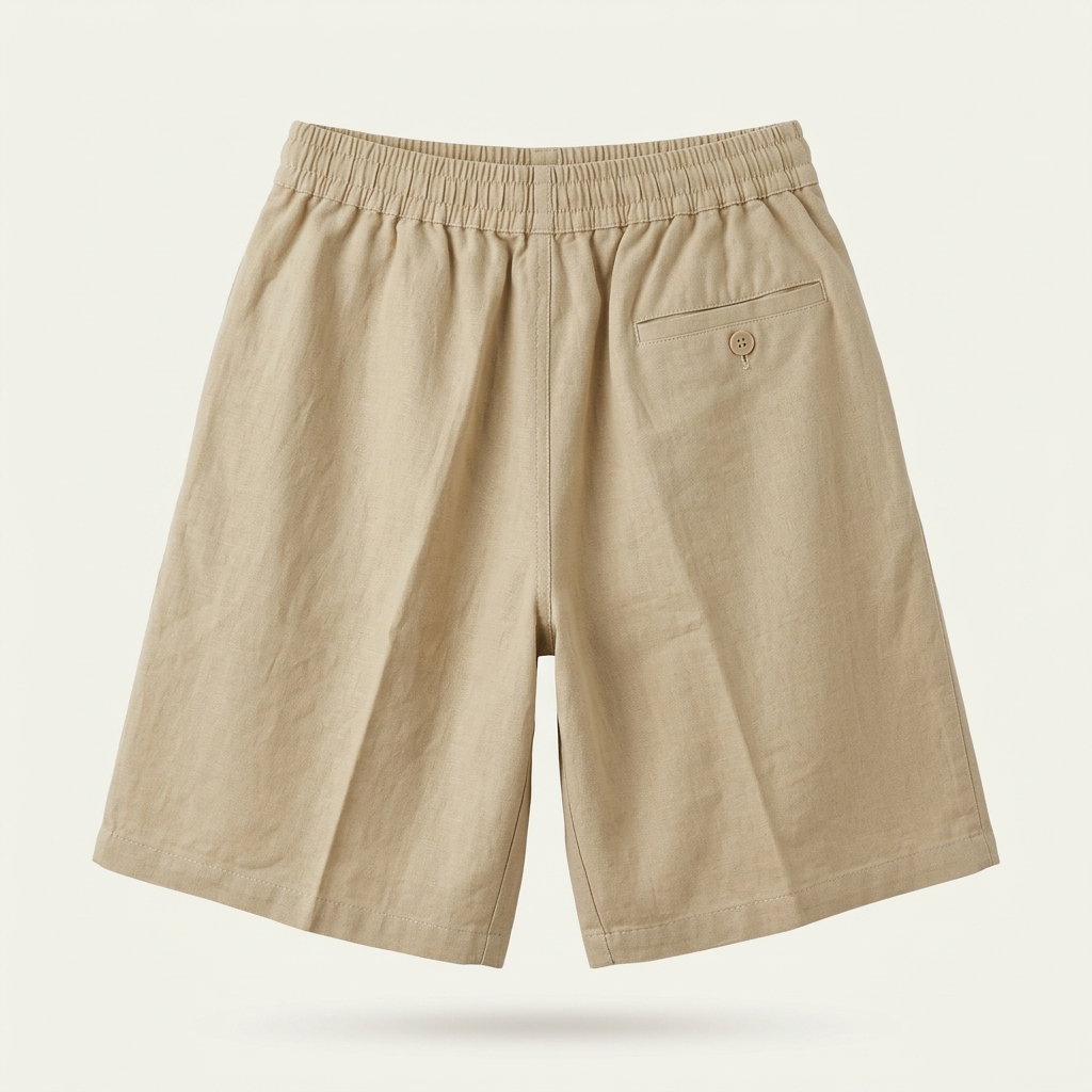 Cotton Half pant for Men | Cream Color_1