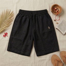 Cotton Half pant for Men | Black