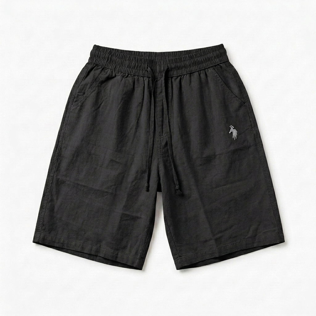 Cotton Half pant for Men | Black