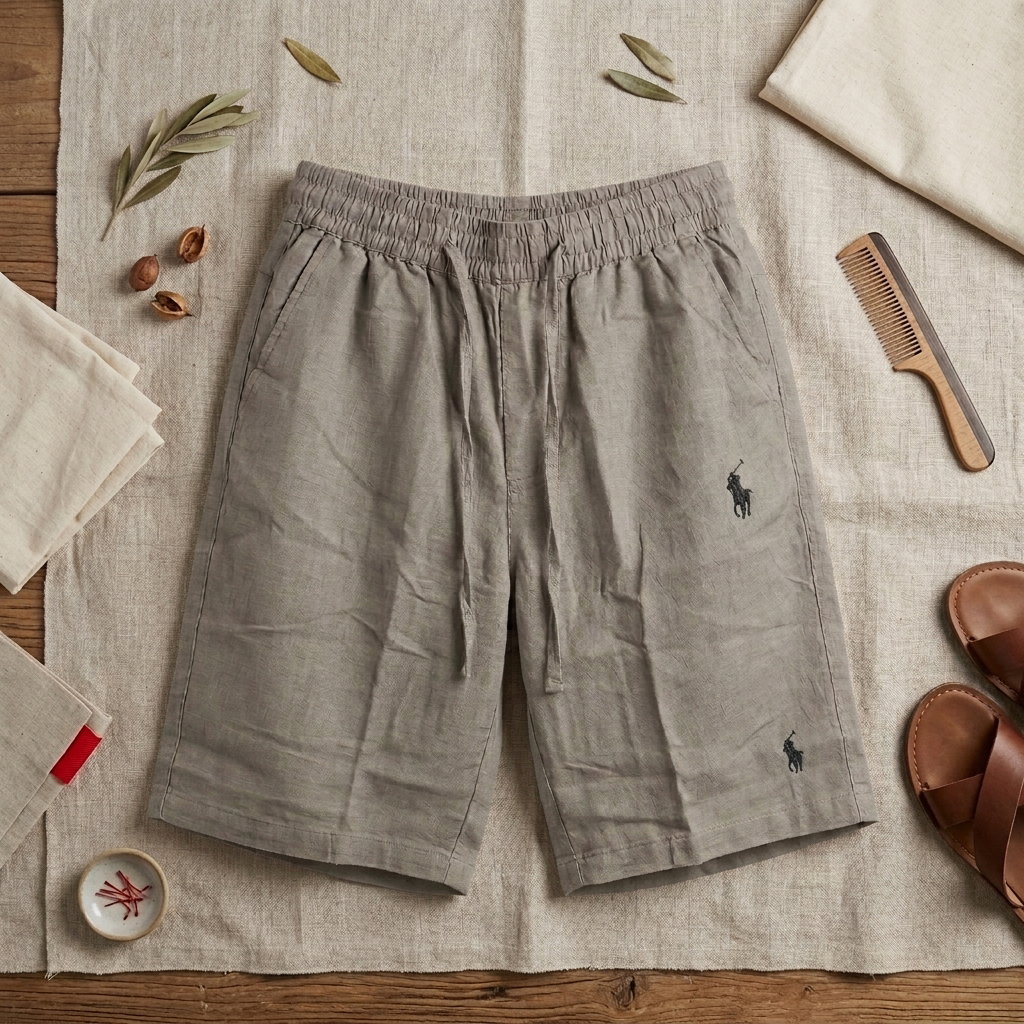 Cotton Half pant for Men | Cream_3