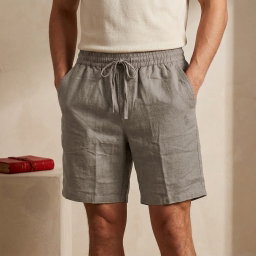 Cotton Half pant for Men | Cream