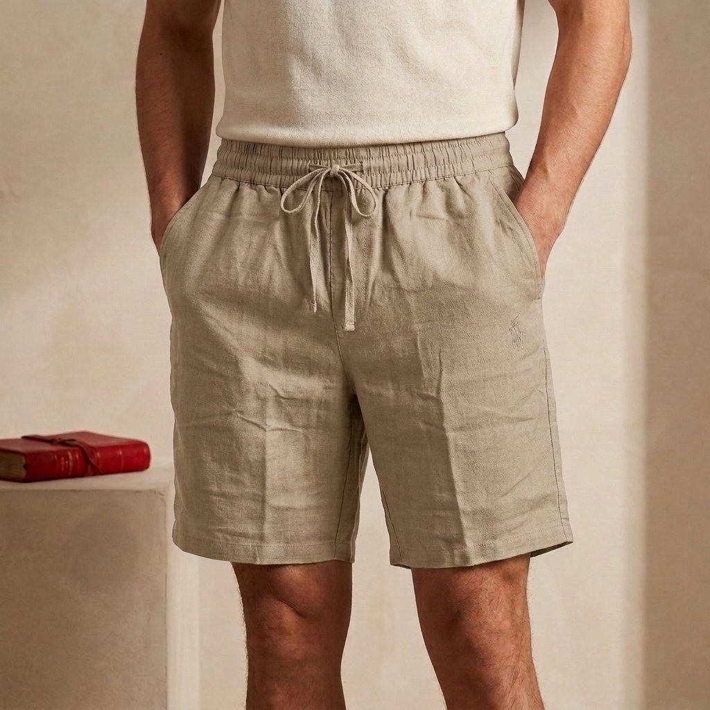 Cotton Half pant for Men | Light Cream _2