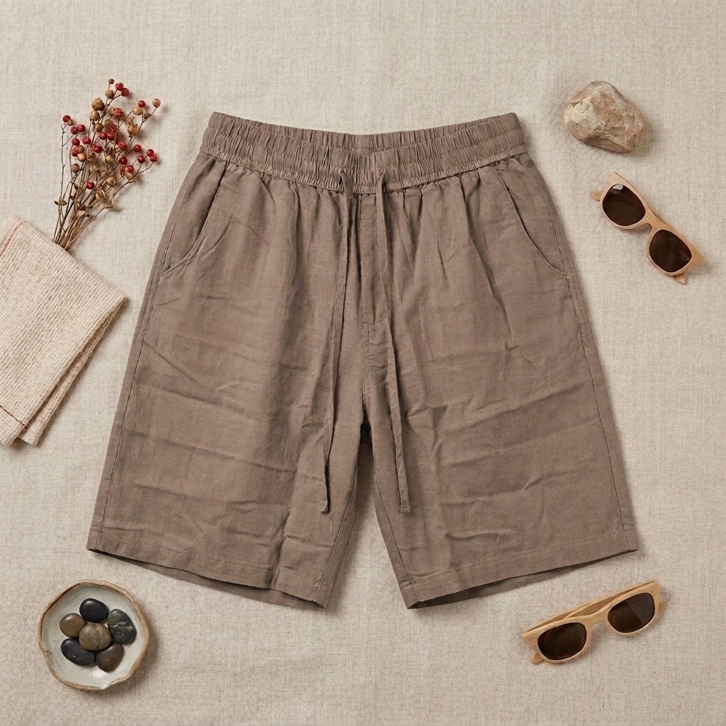 Cotton Half pant for Men |  Khaki_3