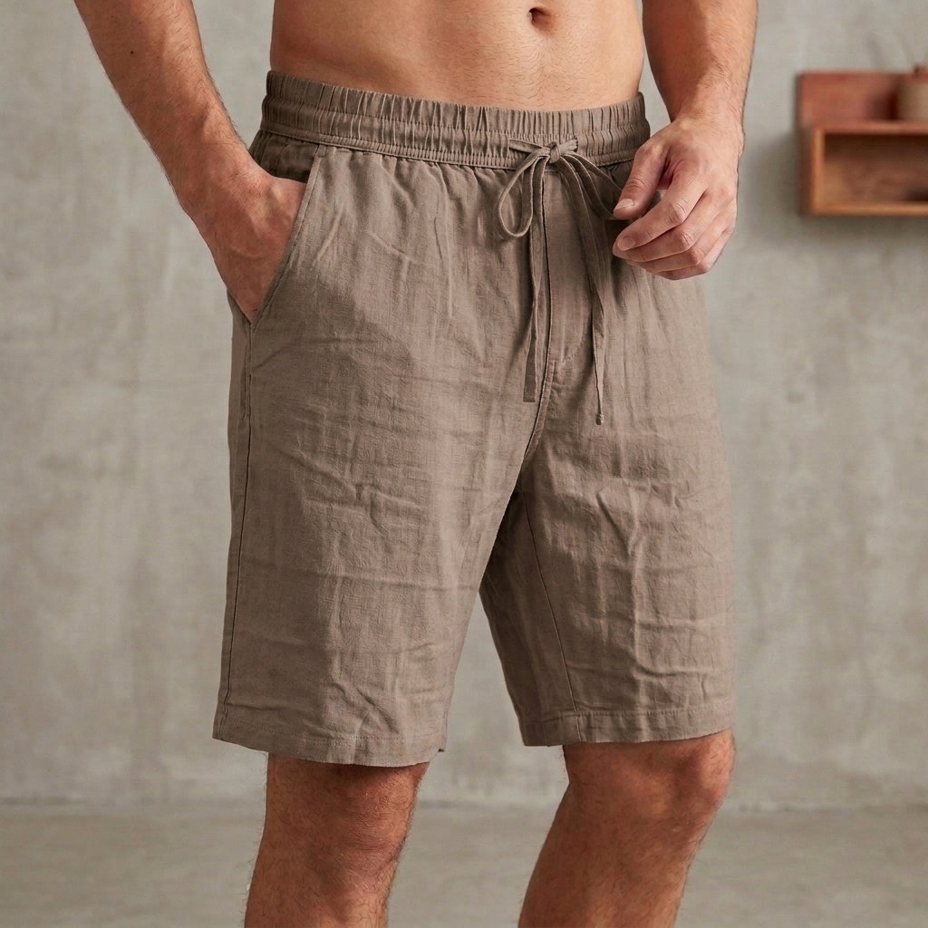 Cotton Half pant for Men |  Khaki_2