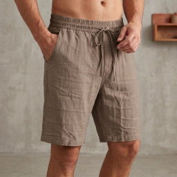 Cotton Half pant for Men |  Khaki