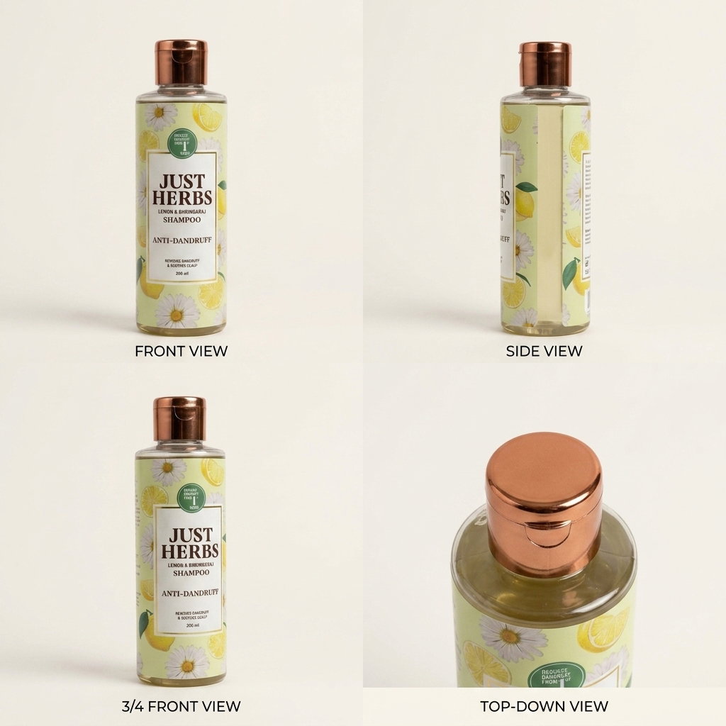 Anti Dandruff Shampoo| Lemon, Bhringraj | 200ml_1