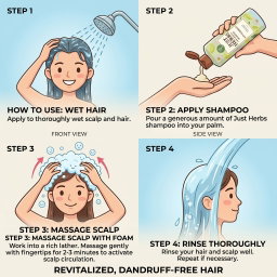 Anti Dandruff Shampoo| Lemon, Bhringraj | 200ml