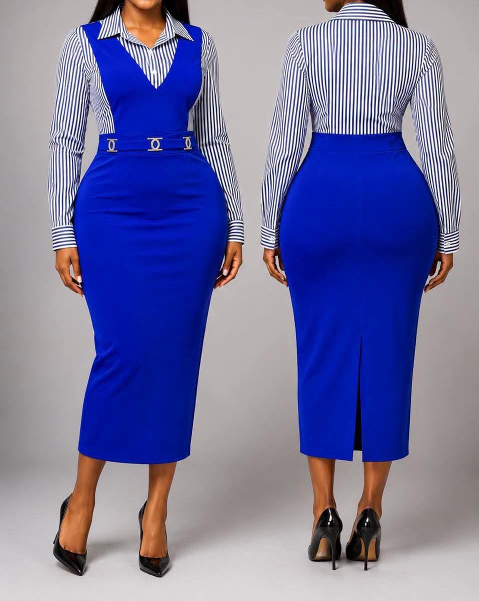 Official blue dress