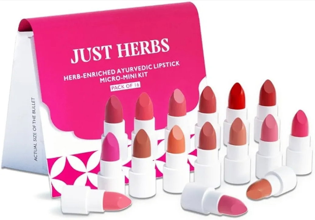 Ayurvedic Creamy Matte Micro Mini Lipstick Kit | 16 Shades_0