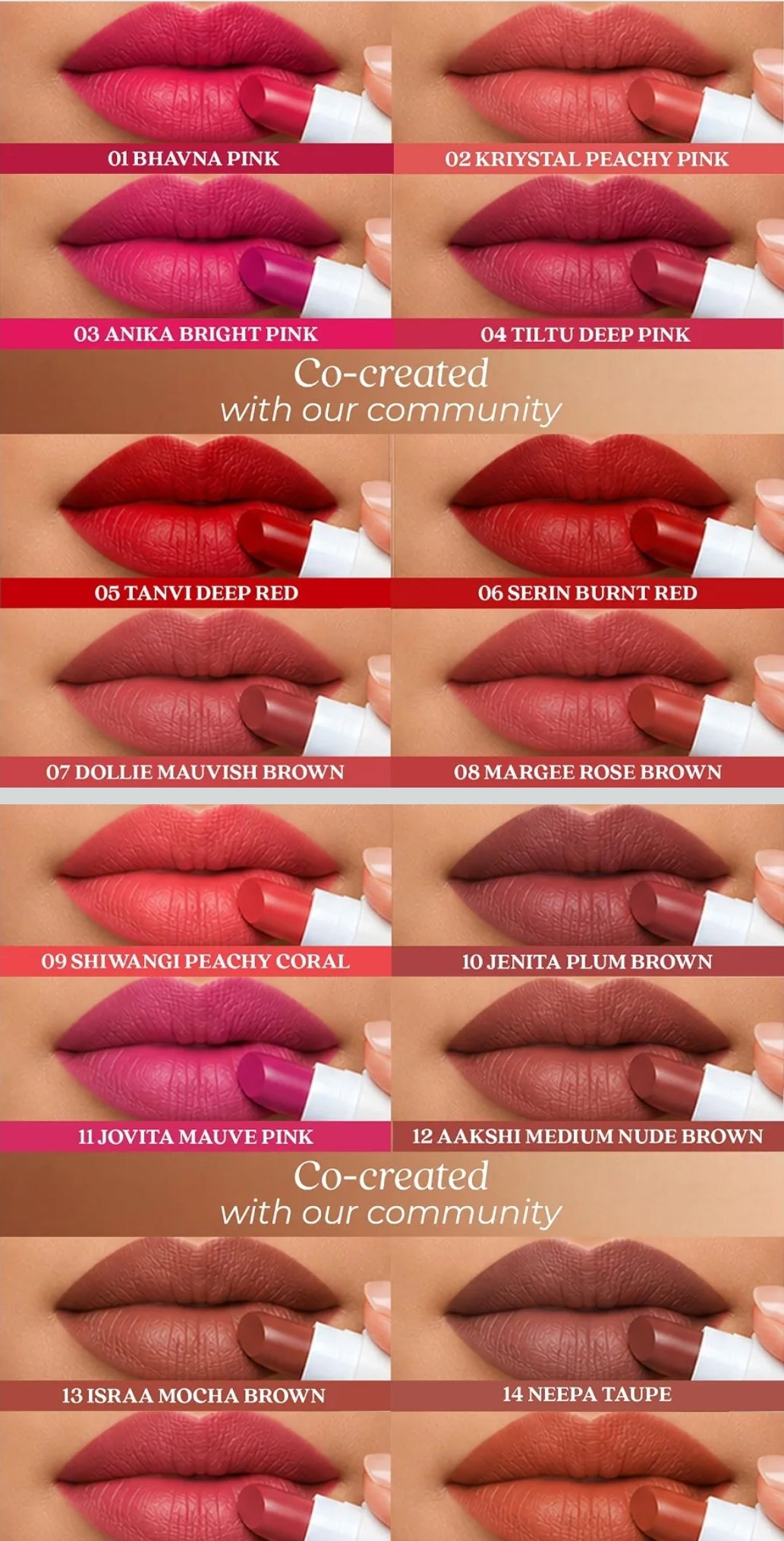 Ayurvedic Creamy Matte Micro Mini Lipstick Kit | 16 Shades_2