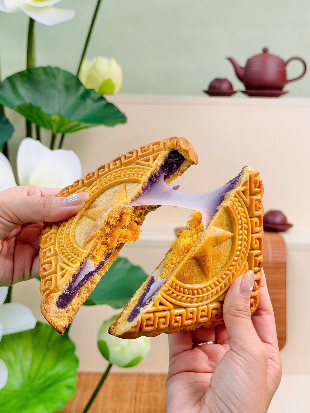 Khoai Môn Mochi Chà Bông Trứng Muối 320gr