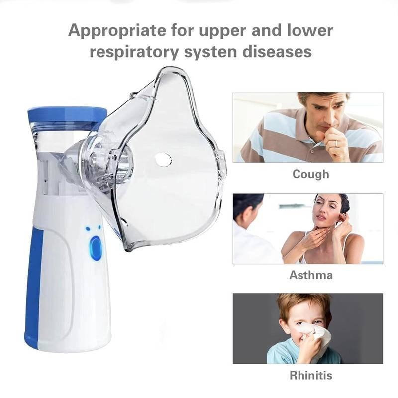 ​Portable Handheld Mesh Nebulizer Machine for Kids & Adults - Silent Operation & USB Rechargeable_1