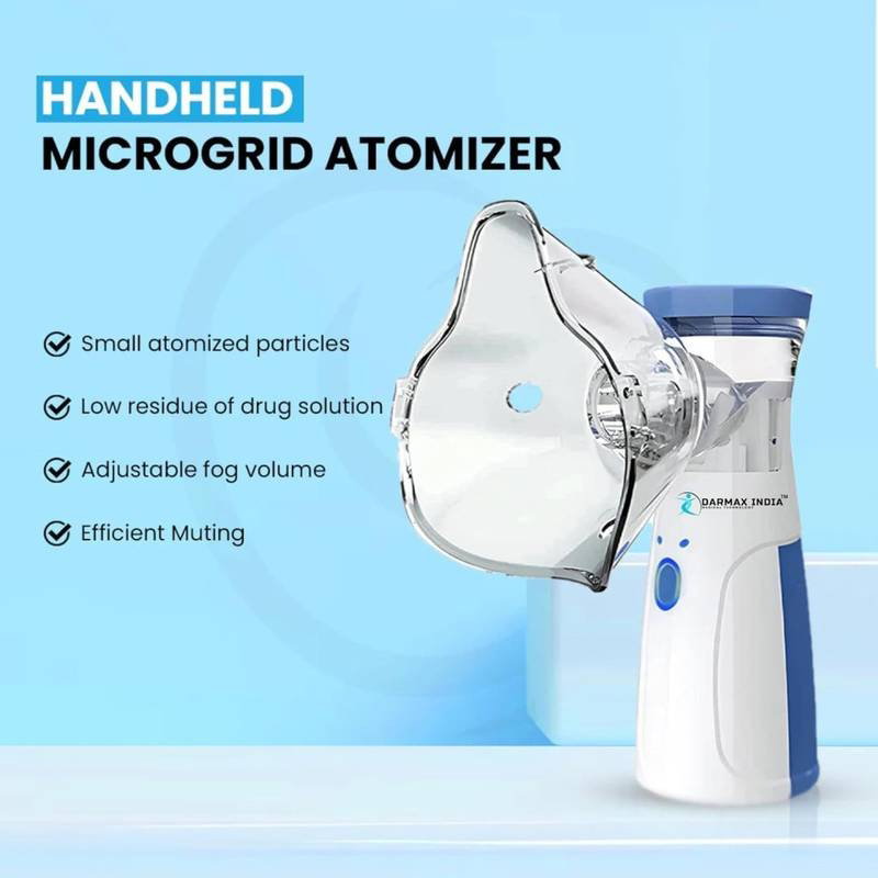 ​Portable Handheld Mesh Nebulizer Machine for Kids & Adults - Silent Operation & USB Rechargeable_5