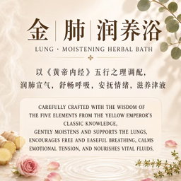 金 - 肺润养浴 Lung Moistening Herbal Bath