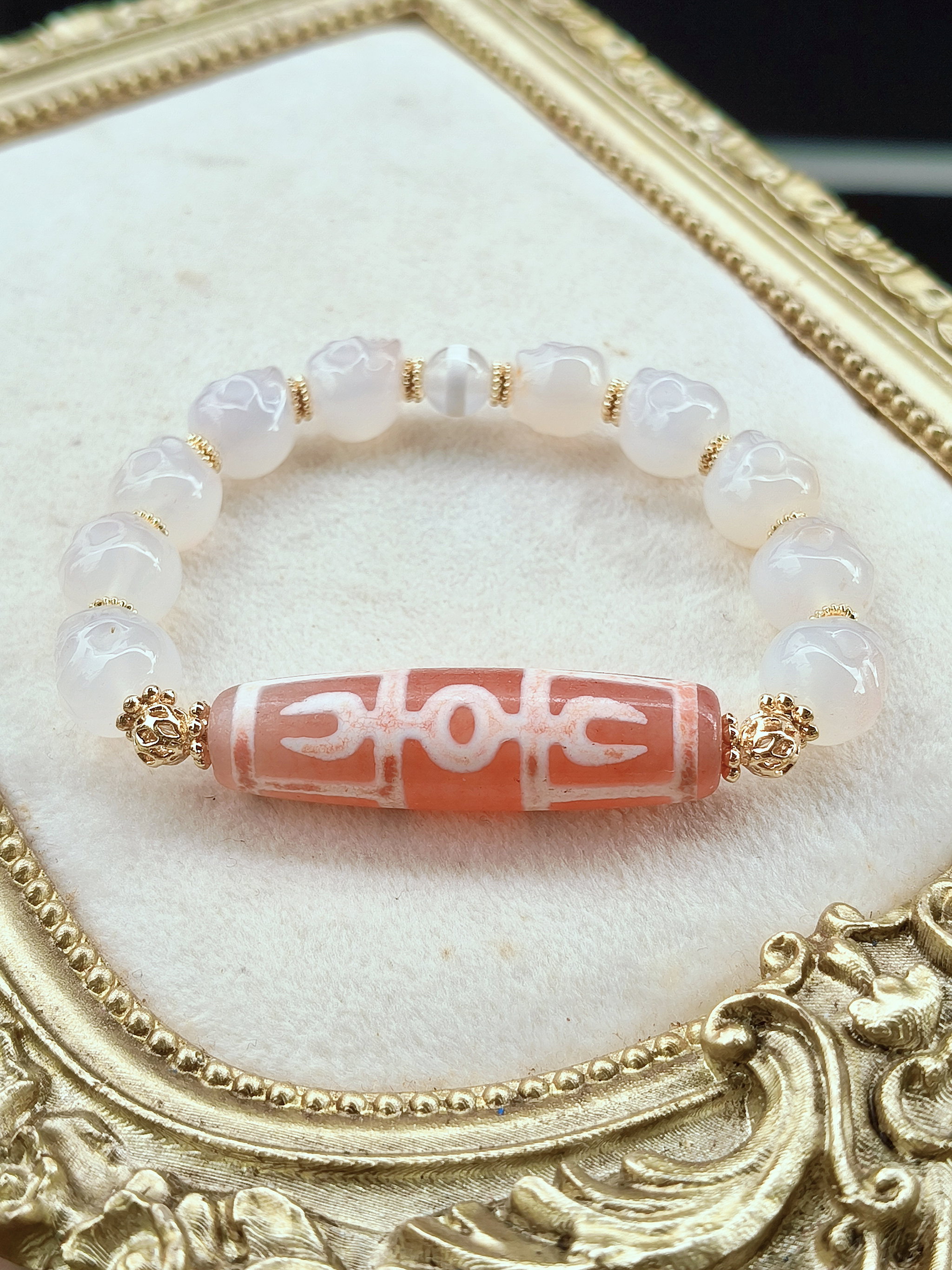Peach Pink Vajra Protection Bracelet_1