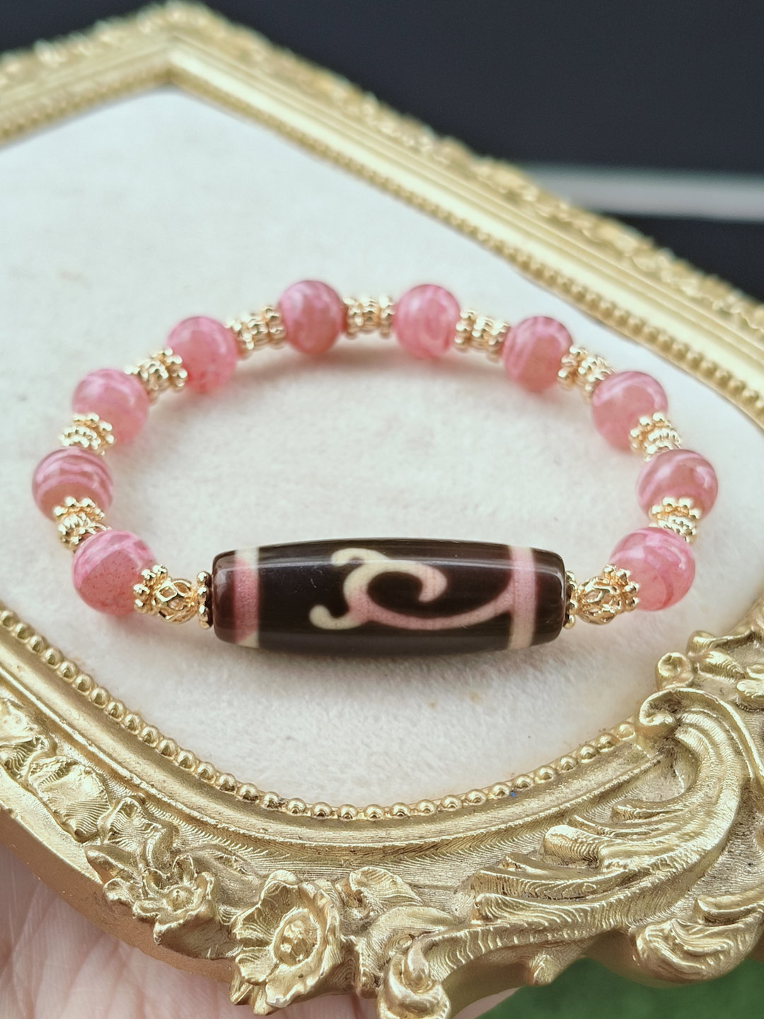 Green Tara × Lotus Bracelet