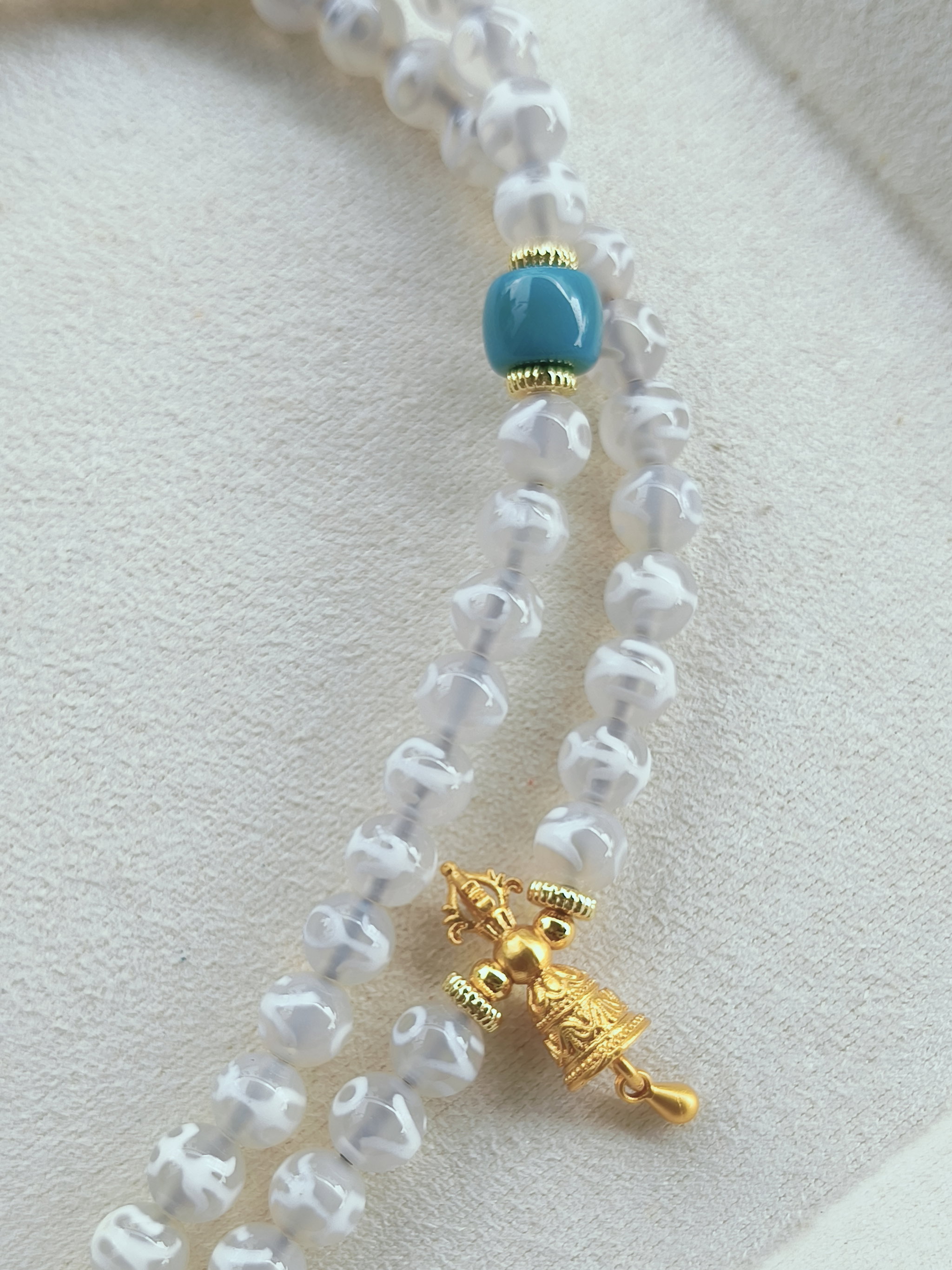 White 6mm Benefactor - 108 Mala_2