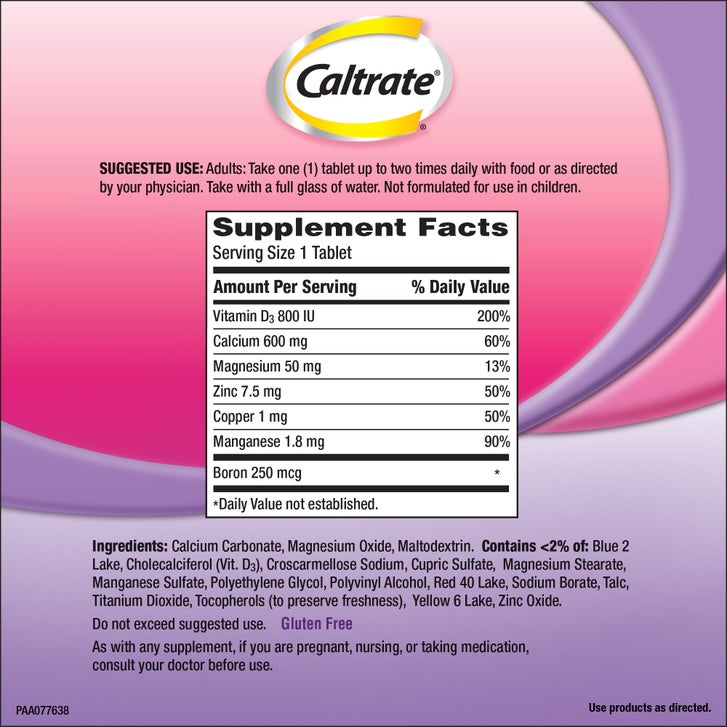 Caltrate Bone Health Advanced Calcium 600+D3 Plus Minerals, 320 Tablets(Exp:02/2028)_2