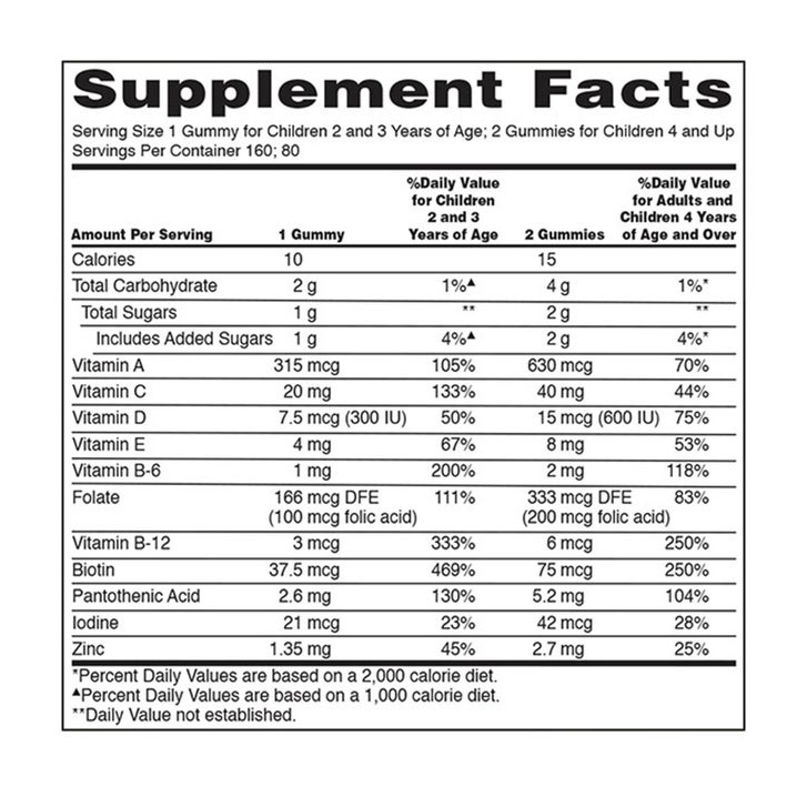 Kirkland Signature Children's Multivitamin, 320 Gummies(Exp:01/2027)_3
