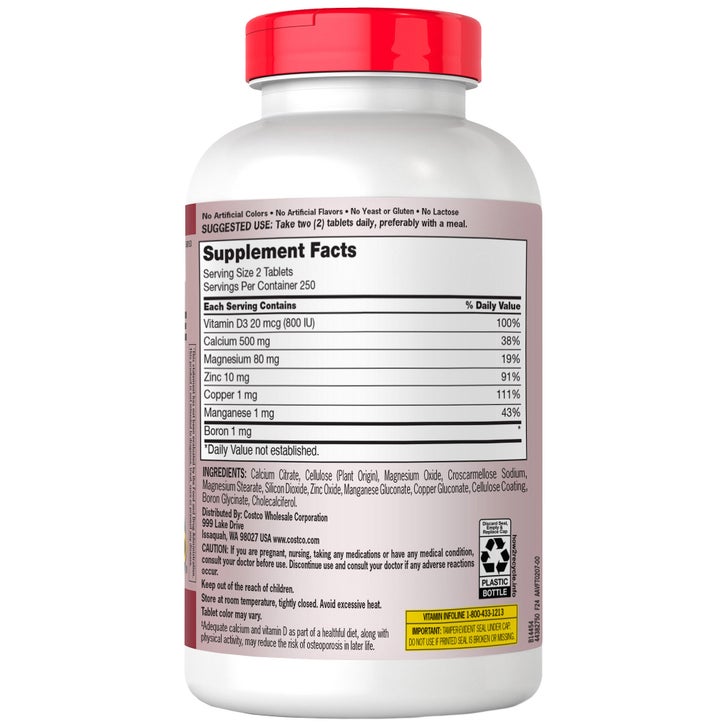 Kirkland - Calcium Citrate 500mg with Magnesium, Zinc and Vitamin D3 _1