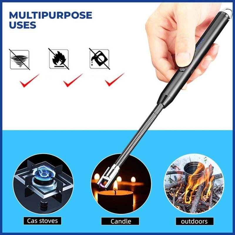 ​360° Flexible Long Neck Electric Candle Lighter - Rechargeable USB Plasma Lighter_3