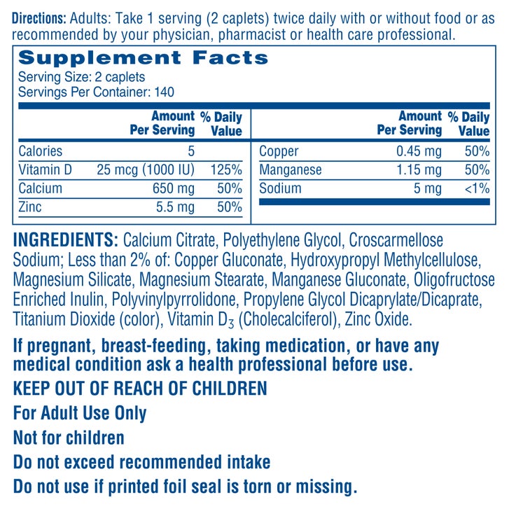 Citracal Maximum Plus Calcium Citrate + D3, 280 Caplets(Exp:01/2028)_1
