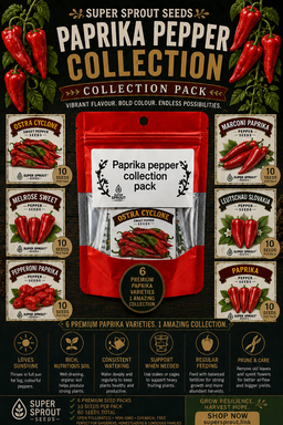 Paprika pepper collection pack x 6