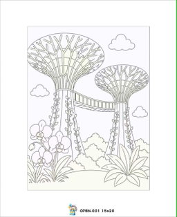 🇸🇬 Singapore Landmarks Canvas Painting Kit (15cm × 20cm)
