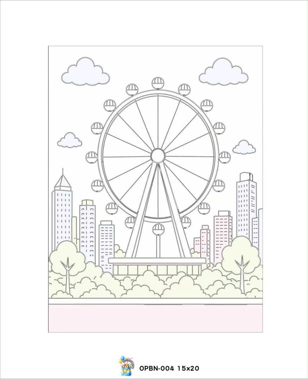 🇸🇬 Singapore Landmarks Canvas Painting Kit (15cm × 20cm)_2