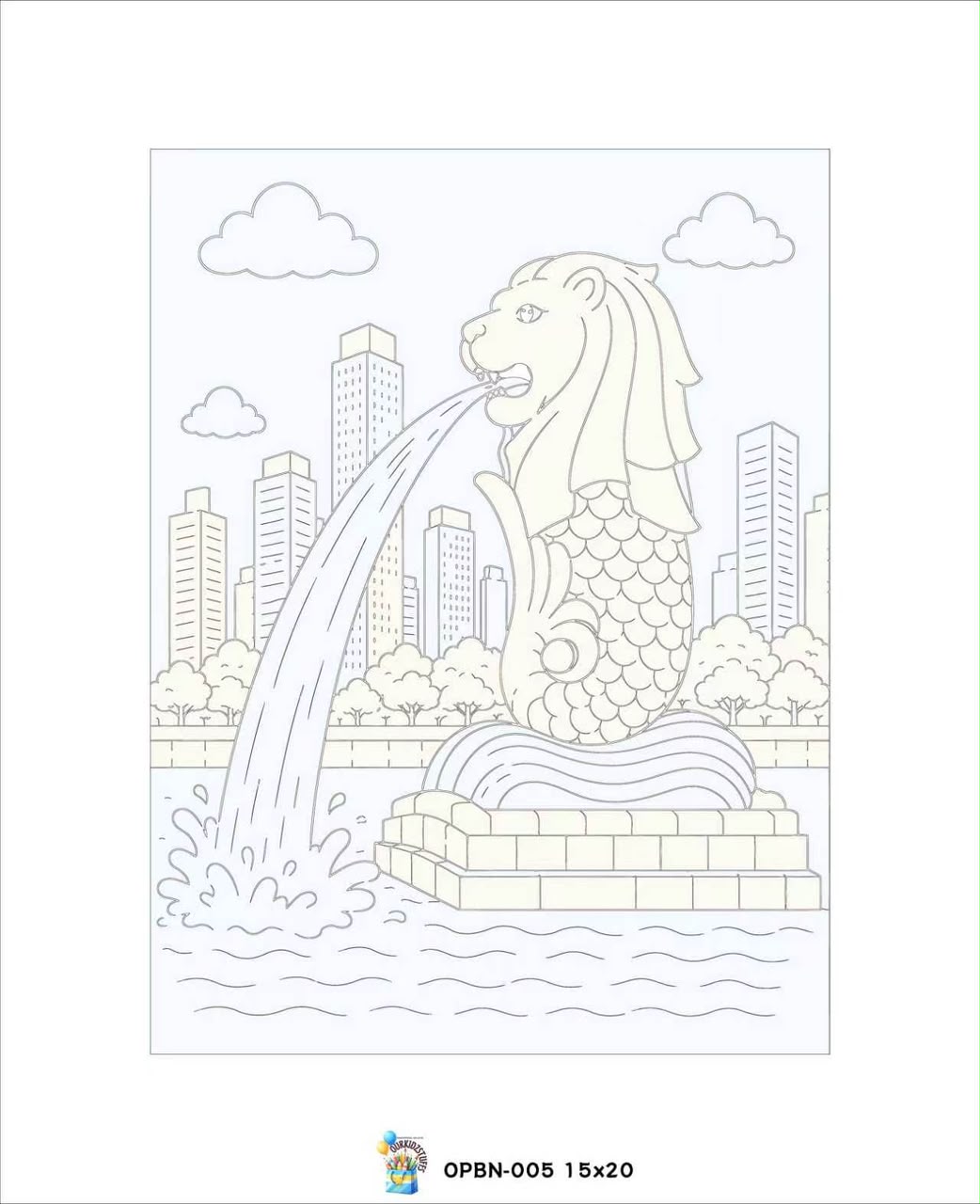 🇸🇬 Singapore Landmarks Canvas Painting Kit (15cm × 20cm)_7