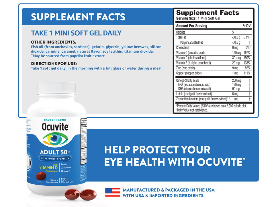 Ocuvite Adult 50+, 150 Soft Gels(Exp:01/2028)_6