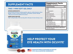 Ocuvite Adult 50+, 150 Soft Gels(Exp:01/2028)