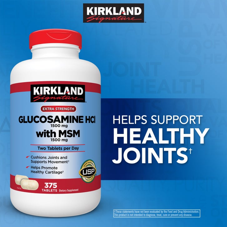 Kirkland Signature Glucosamine with MSM, 375 Tablets(Exp:11/2028)_1