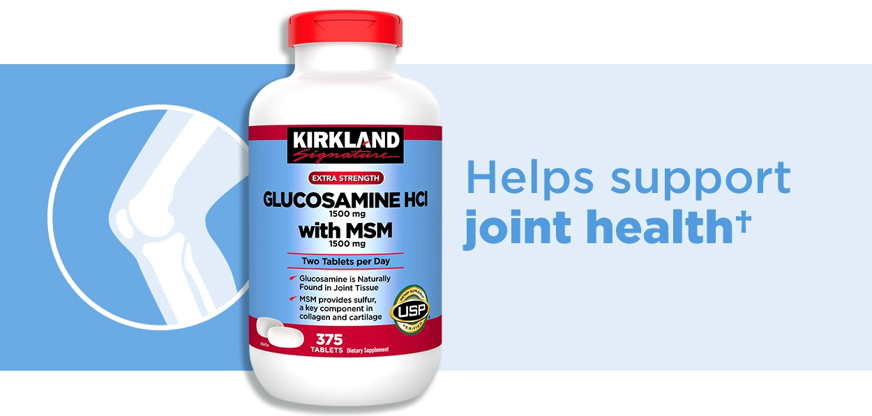 Kirkland Signature Glucosamine with MSM, 375 Tablets(Exp:11/2028)_4
