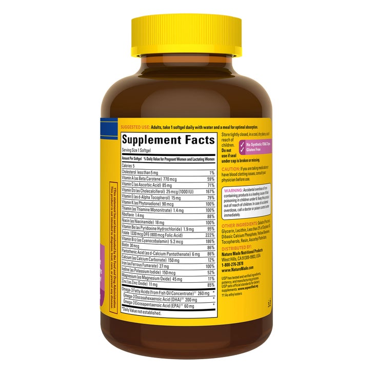 Nature Made Prenatal Folic Acid + DHA, 150 Softgels(Exp:11/2027)_2