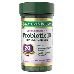 Nature's Bounty Ultra Strength Probiotic 10, 70 Capsules(Exp:11/2027)