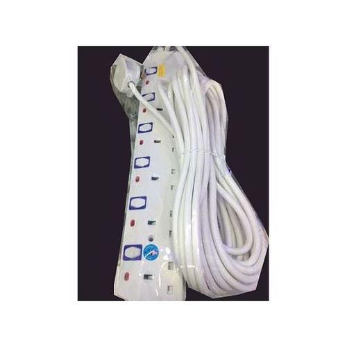 Jsb 6-Way Socket Power Extension Cable 10m Long with surge protector