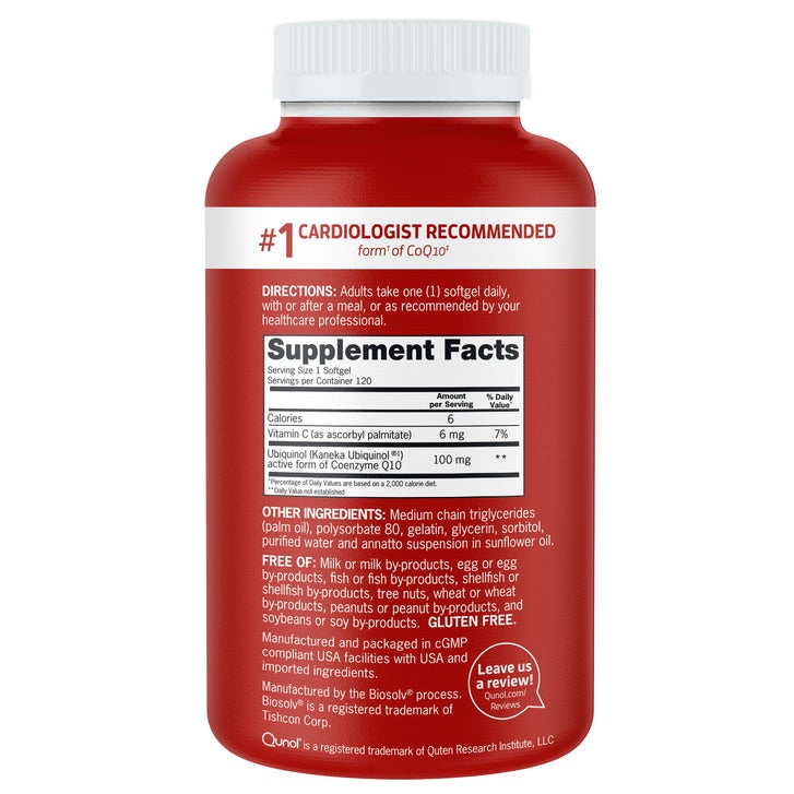 Qunol Mega CoQ10 Ubiquinol 100 mg., 120 Softgels(Exp:04/2029)_2