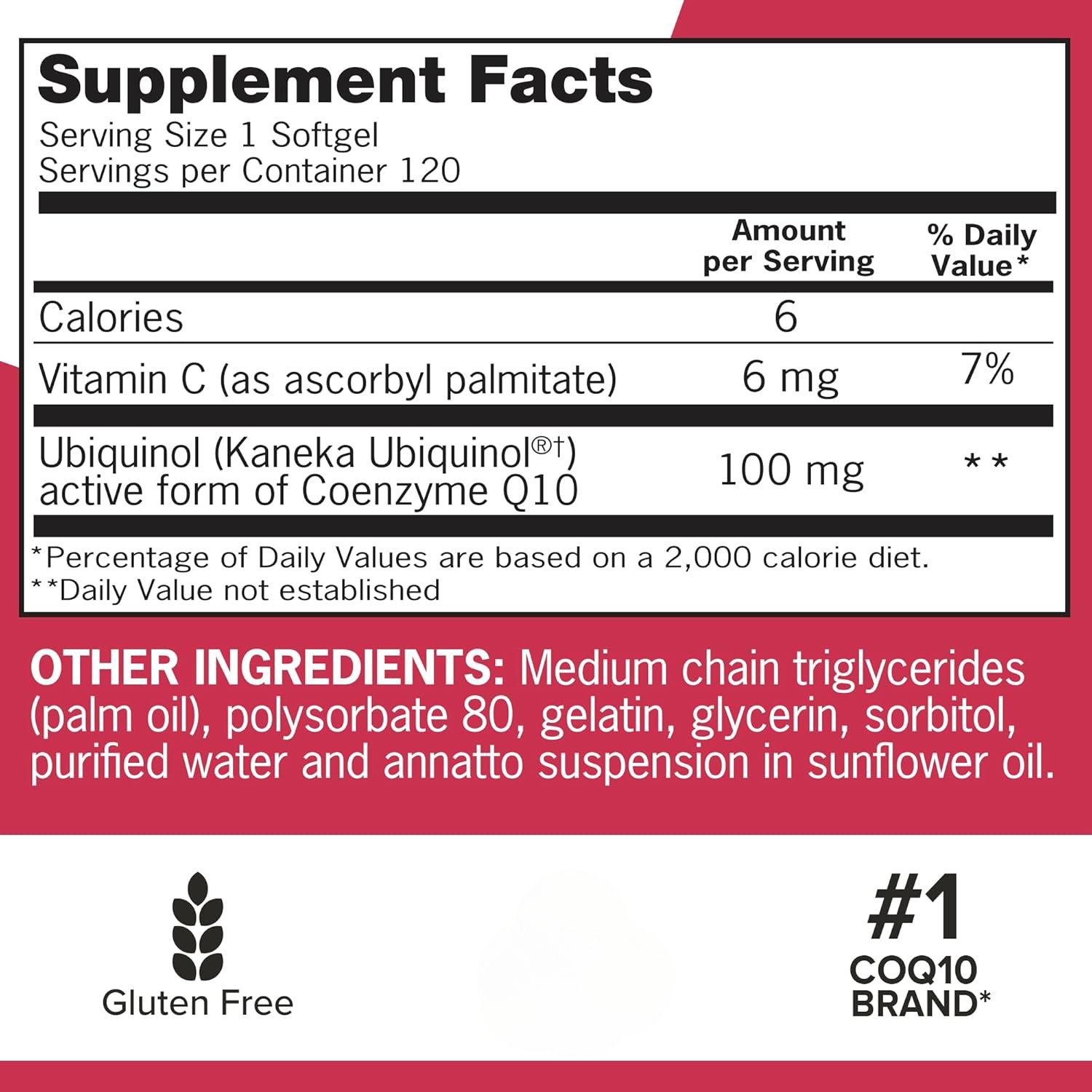 Qunol Mega CoQ10 Ubiquinol 100 mg., 120 Softgels(Exp:04/2029)_5