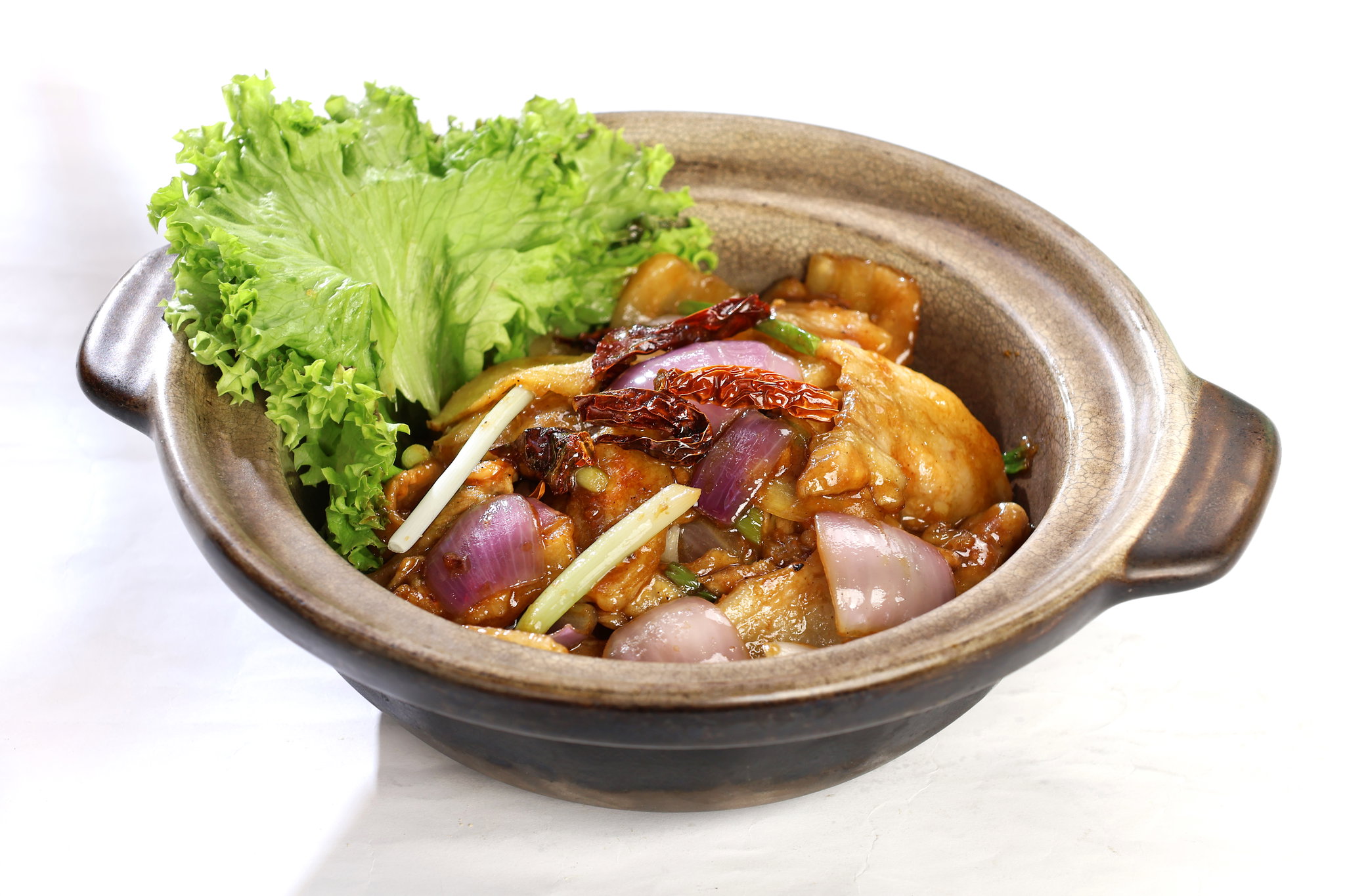 Salted Fish w/ Braised Pork Claypot 咸鱼花腩煲_0