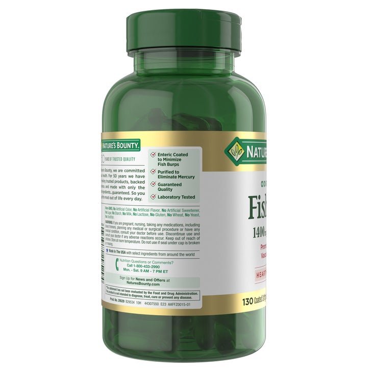 Nature's Bounty Fish Oil 1400 mg, 130 Coated Softgels(10/2028)_1